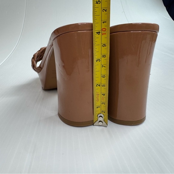 Rachel Zoe Gabrielle Women's Tan Woven Platform Heels - Picture 6 of 12